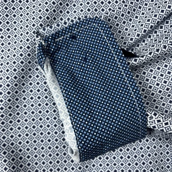 Jos A Bank Traveler Dress Shirt Mens XXL Tailored Fit Performance 4 Way Stretch - Picture 3 of 9